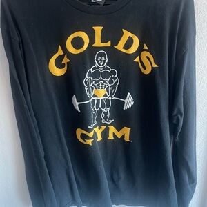 Golds Gym Black and Yellow Men's long sleeve